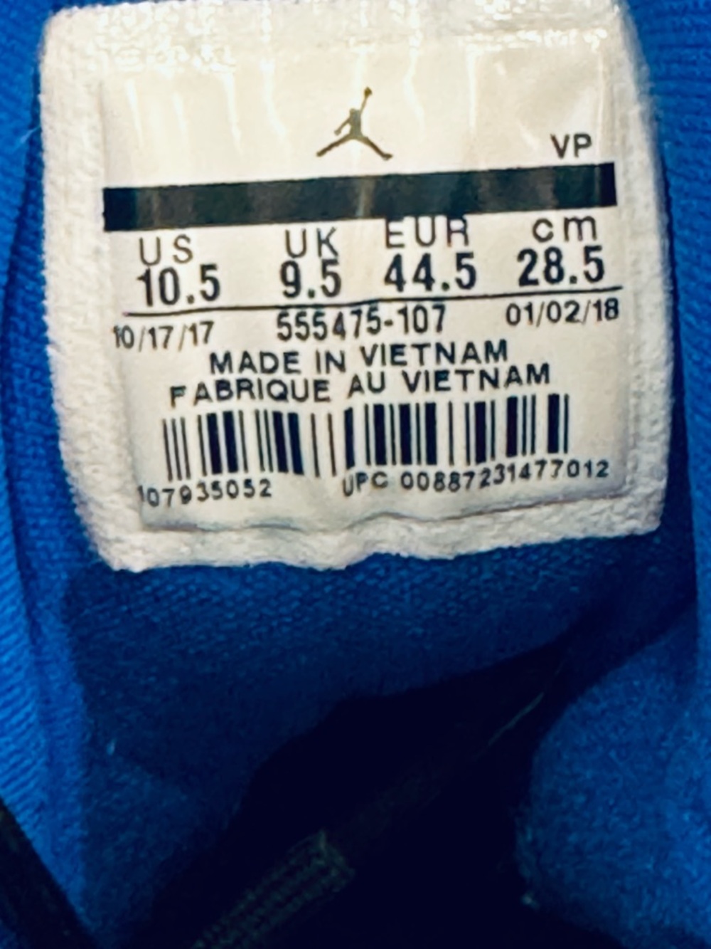 the Air Jordan Flight Club 91 “White Hyper Royal" - Picture 16 of 16